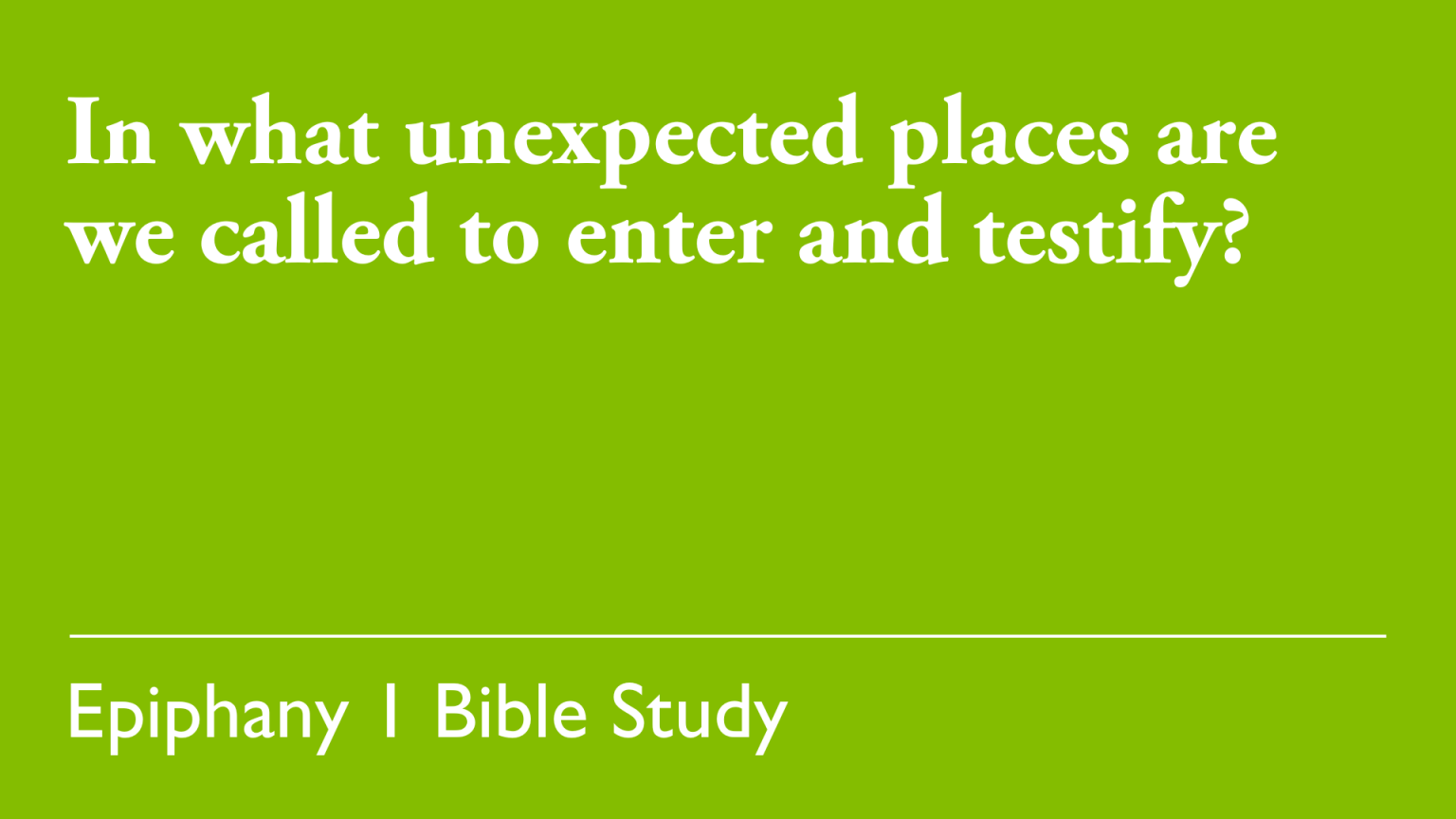 Epiphany (holiday) intelligence overview