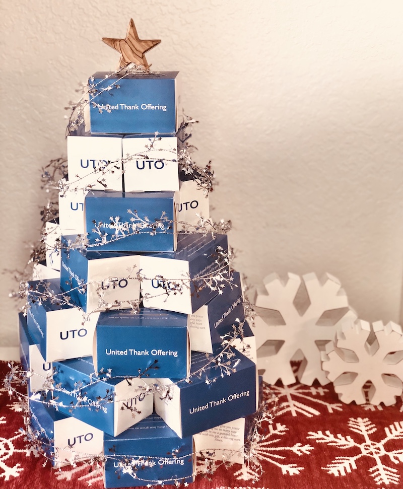 Christmas tree made of UTO Blue Boxes